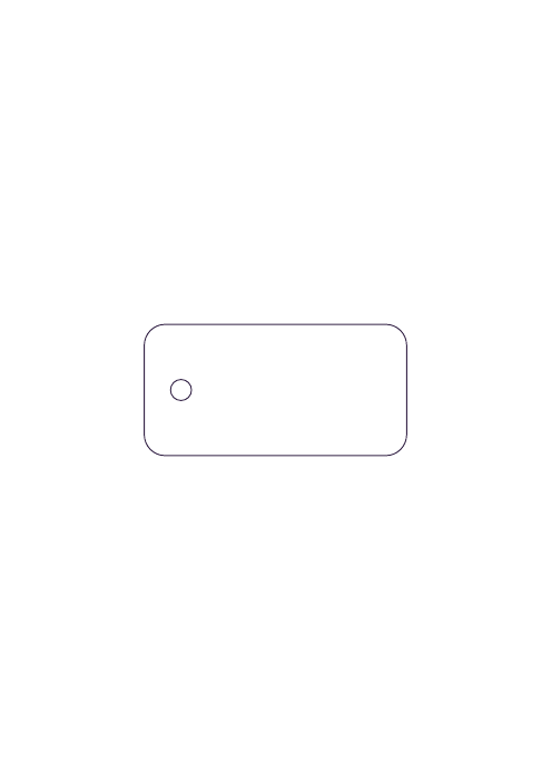 Actual practice PDF page with a rounded tag and a circular hole surrounded by blank margins